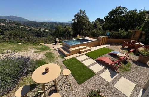 Tiny House & private jacuzzi - panoramic view St-Paul-de-Vence - Foto 7