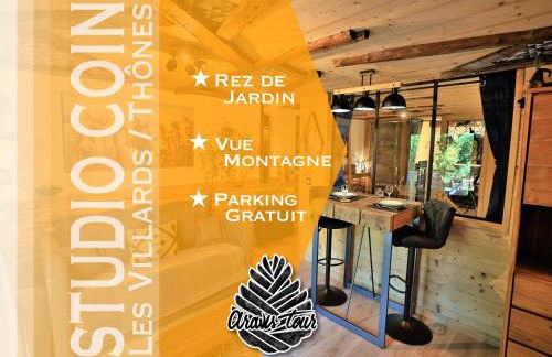 Studio du Coin - Vue montagne, au calme, Terrasse - AravisTour - Foto 1