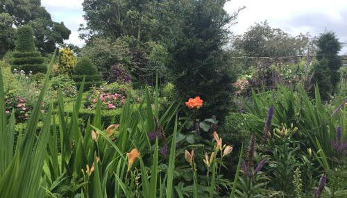 Historic converted byre in courtyard of 16C house - Foto 2, Garden view
