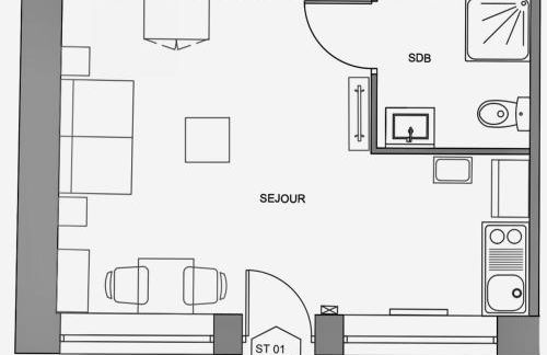 01 Studio Immeuble Le GD - Foto 11
