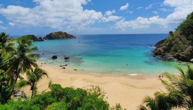 Vista sulla costa di Fernando de Noronha