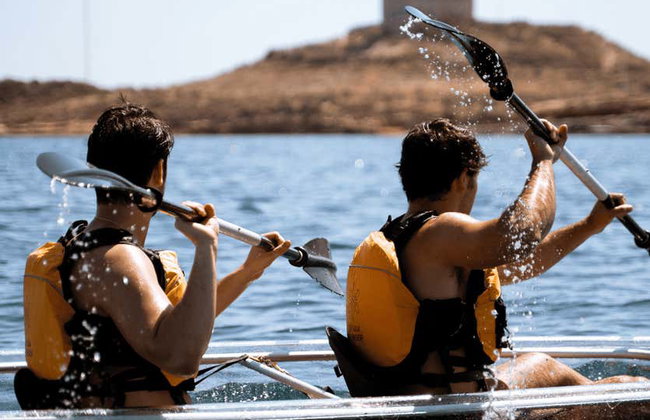 Balade en kayak transparent à Cabo de Palos - Photo 12