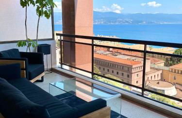 Grand T2 STANDING AJACCIO Proche centre et plages VUE PANORAMIQUE PARKING PRIVE - Foto 3