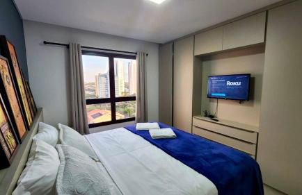 Estúdio com Quarto Privativo, TV e Cama Super King - Foto 1