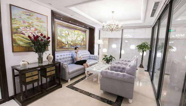 Zona de estar del vestíbulo