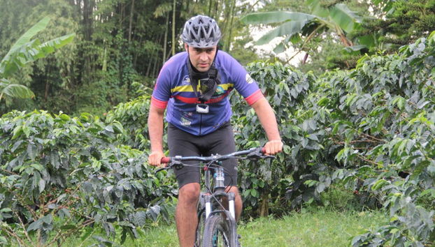 Pendant la balade à vélo