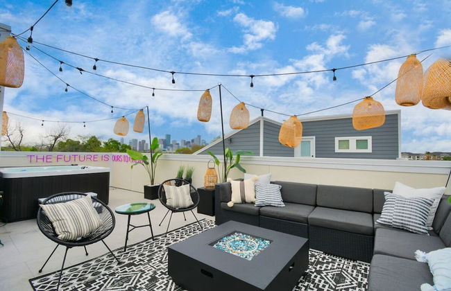 Paradise Palace Best Rooftop in HTX w Hot Tub - Foto 46