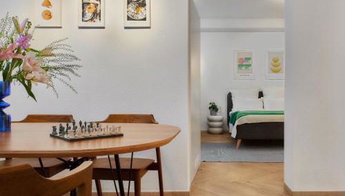 nestup - 80 qm Design Apartment in Kreuzberg - Cozy & Central - Foto 4, towels, dishwasher, Game Room