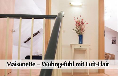 Helle 80m2 Maisonette FEWO mit tollem Balkon ins Grüne, Kingsize Bett, Smart-TV - Nur ein kurzer Spaziergang in die Altstadt und zum Domplatz - Kostenlose Parkplätze in den umliegenden Straßen - Ausgewählte Empfehlungen für Erfurt inklusive - Foto 24