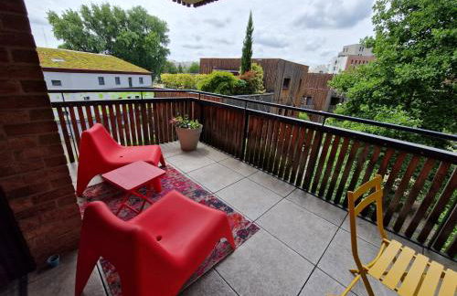 T2 - Balcon -15 min centre ville et Allemagne - Foto 16