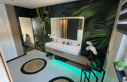 Maison Gite Chez Nounou sauna jacuzzi jardin arboré non clôturé - Photo 17