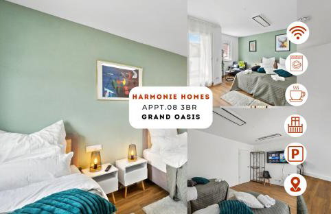 Harmonie Homes - Built in 2025 - High-Quality Beds & Linen - Full Kitchen - Fiber WiFi - 4K Smart TV - 2 Balconies - Elevator - Free Private Parking - Near Augsburg - 20 Min via Autobahn to Munich-West - Foto 46