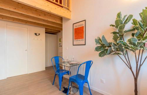 Studio pour deux en mezzanine avec petit balcon - Foto 6