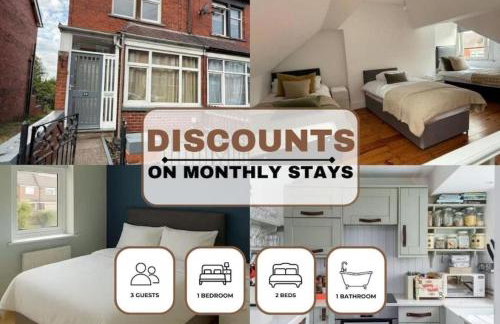 Long Stays, 5Bed, Parking, Leeds - Foto 1