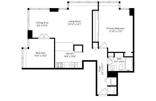 2bd River North Million Dollar Views! Parking Incl condo - Foto 25