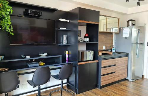 Studio for 02 guests WIFI 300MB air conditioner only twoo minutes of subway station LUZ SP - Foto 66