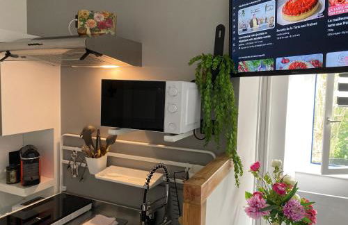 AUX 4 LOGIS - Studio Le Flore - Petit déjeuner offert 1ère nuit - Foto 7