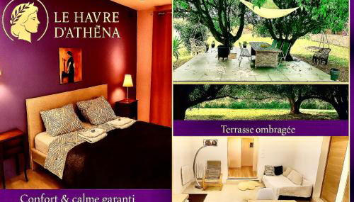 LE HAVRE D'ATHENA - Grand appart, jardin privé, abri vélos & accès rapide A61 - Foto 5