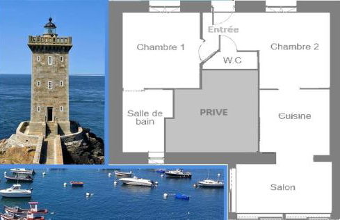 Maison vue mer, 2 chambres au Conquet - Foto 8
