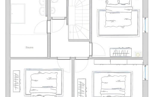 Ferienhäuser Ankerplatz 1 und 2 Usedom mit Sauna, Kamin und Garten - Foto 22