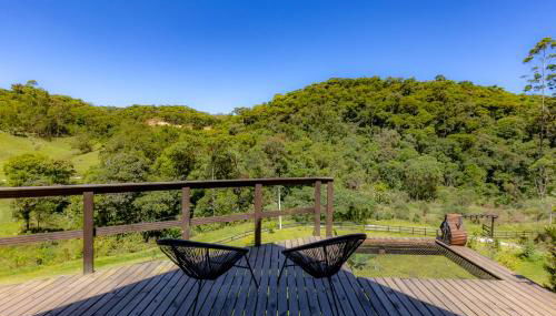 Chale Alcantara Jacuzzi, Lareira e Deck com Vista - Foto 2