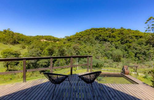 Chale Alcantara Jacuzzi, Lareira e Deck com Vista - Foto 2