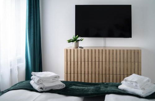 Modernes, zentrales Apartment mit Boxspringbett und Waschmaschine - Foto 22