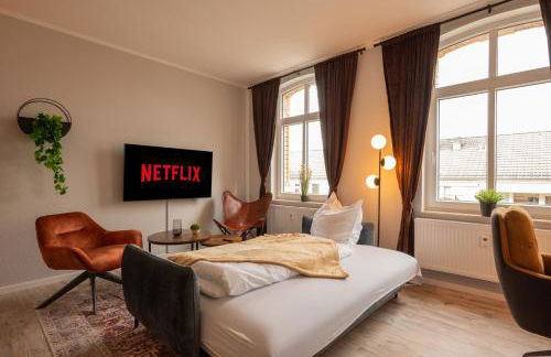 maremar - Style Apartment im Zentrum - Luxus Boxspringbett - Küche - Arbeitsplatz - Highspeed WLAN - Foto 7