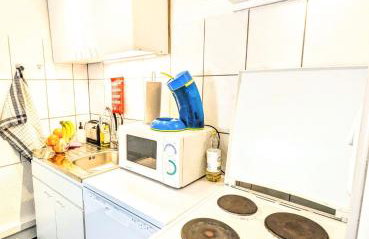 Monteurswohnung Kassel Ferienwohnung Kiwi Parkplatz Küche 1- 4 Personen EG Modern - Foto 3