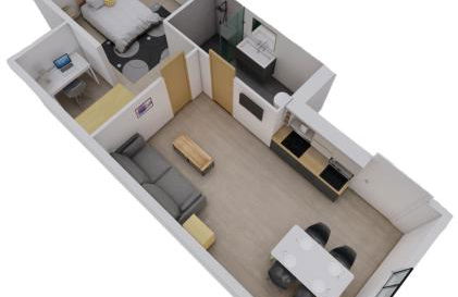 Superbe, T2 élégant, Neuf, Parking - Foto 11