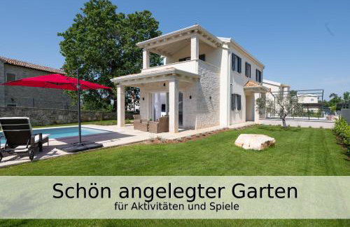 Villa Falco für Familien, bis 6 Personen, 3 Schlafzimmer mit Bad en Suite, Pool mit Loungebereich, Grillterrasse, schnellem Wlan, 2 Parkplätze, - Foto 15