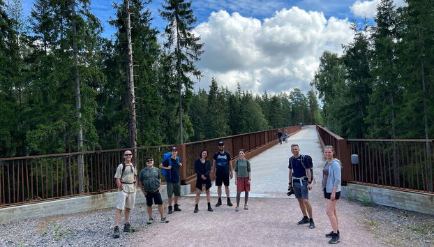 Un gruppo di turisti a Sipoonkorpi