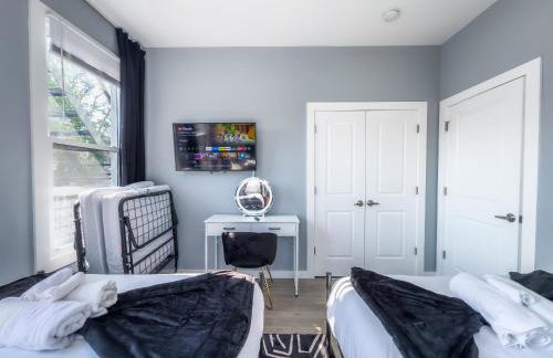 Stylish Secret, 1 FREE Parking, Sleeps 8, Walk to train and Red Bull Arena, 20 Percent OFF - Foto 21