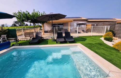 En Ardèche, maison de vacances L'Odalys climatisée avec sa piscine privée et chauffée - Foto 3