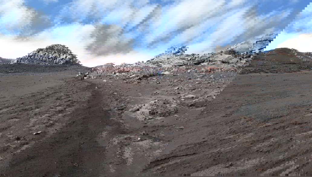 Making our way up the Tungurahua Volcano