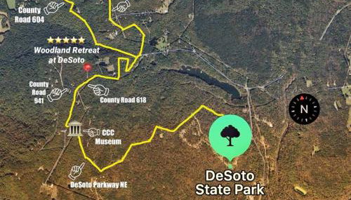 The Otter Box Cabin - 92 Acres Beside DeSoto State Park - Foto 4