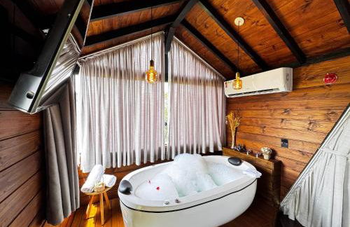 Chalé na Natureza | Hidro | Lareira | Wi-Fi - Foto 19