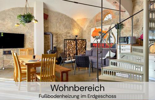 HexenburgbeiDresden Maisonette über 2 Etagen mit 4 Schlafzimmern, Kamin, Terrasse und Faßsauna, Nähe Sächsische Schweiz Dresden - Foto 14