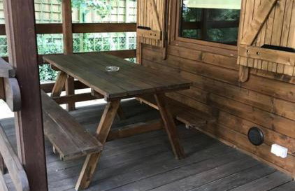 Domek nad jeziorem Wilczyńskim dla czterech osób, sypialnia z łożem małżeńskim oraz salon z rozkładanym narożnikiem - Photo 29