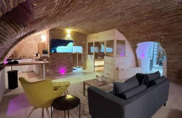 Cocon Romantique avec Sauna Voûte Toulousaine - Foto 13