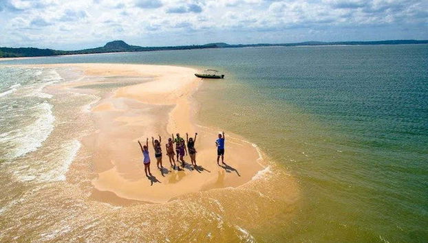 Meeting point of the Tapajós and Amazon Rivers