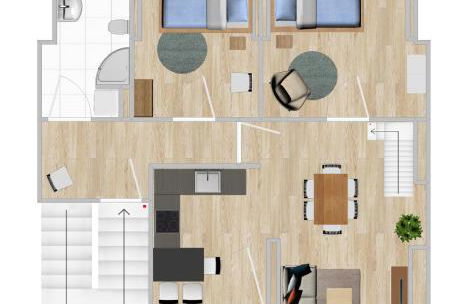 Gemütliche neurenovierte Dachgeschosswohnung - Foto 2