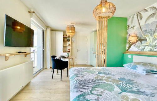 Le Phare Ouest - 80 m De La Mer - Vue Océan Sur Le Balcon - Entièrement Rénové - Internet Haut Débit - NOUVEAU - Foto 13