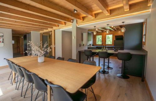 Grosse Pierre Chalet 180m2 Cheminee Jacuzzi Vue Taconnaz - Foto 28