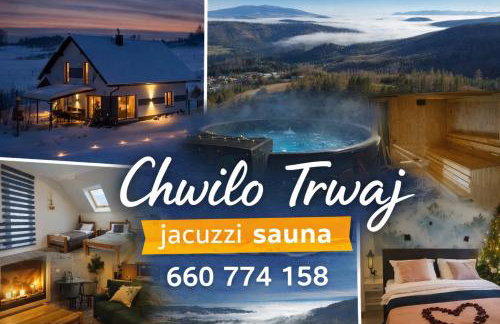 Chwilo Trwaj dom z jacuzzi, sauną i kominkiem z widokiem na góry Korbielów Pilsko - Foto 1