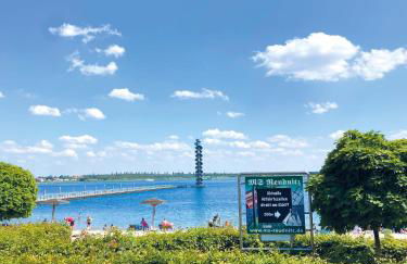 8 Personen Ferienhaus ,,Seegelblick" am Goitzschesee, erste Reihe am Strand mit Sauna, Whirlpool, Kamin, Wallbox & SUP - Foto 51