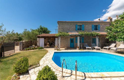 Mediterranes Steinhaus mit Privatpool, Sauna, Meerblick, Kamin, Sommerkueche - Foto 5