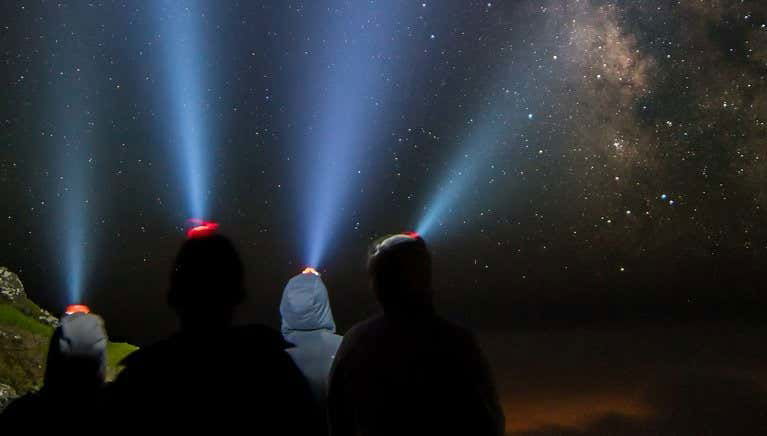 Escalada nocturna por la Montaña del Pico
