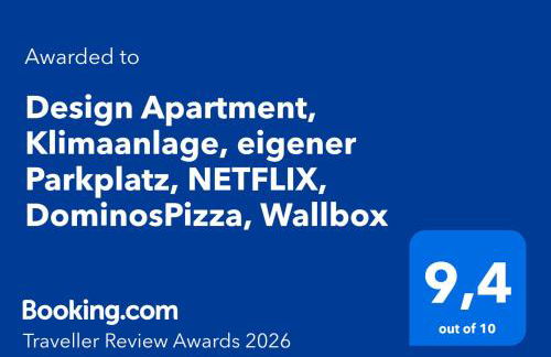 Design Apartment, Klimaanlage, Parkplatz, Netflix & Disney, Dominos Pizza, Wallbox - Foto 27
