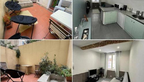 Charmant T2 avec Cour Privée au coeur du Panier centre - Vieux Port - Foto 2, sunbed, stove